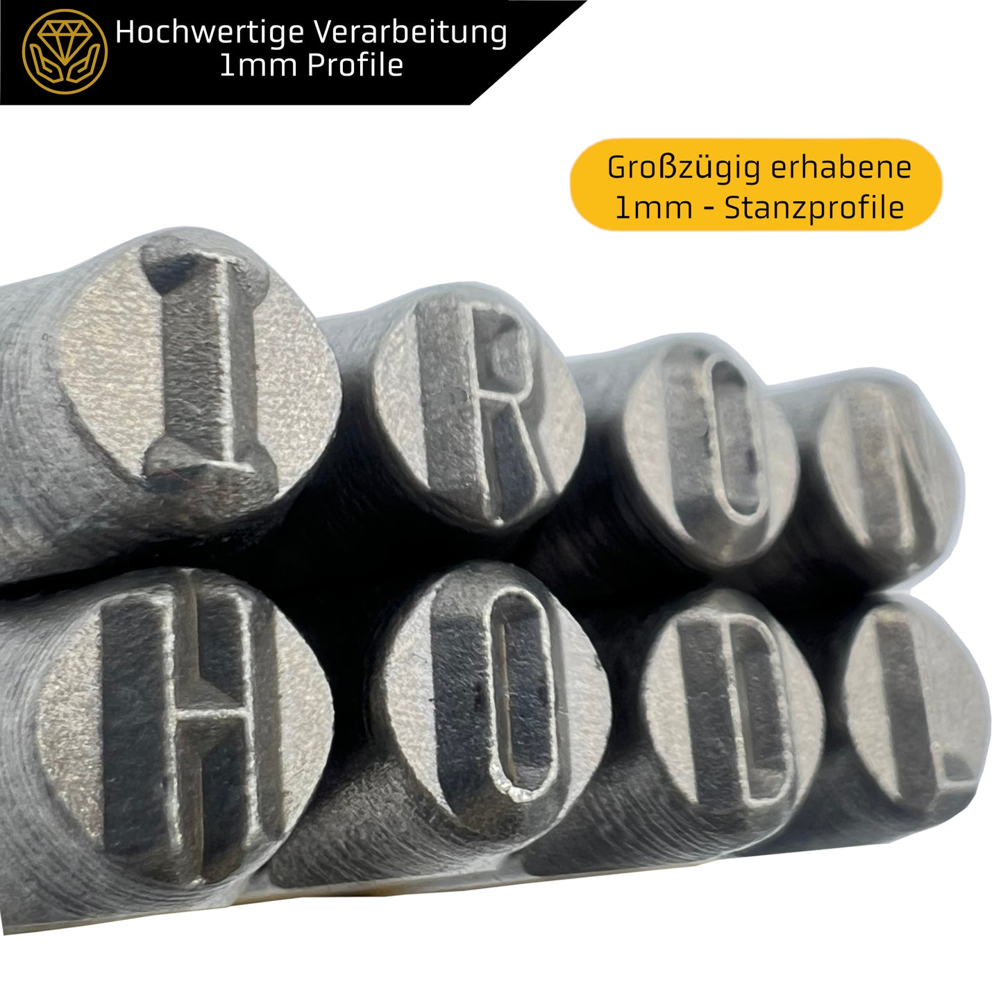 IRON HODL Stanzwerkzeug HRC 60, 36 Teile, 4 mm